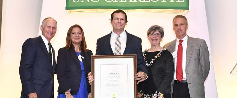 Tony Schmitz with UNCC Board of Advisors